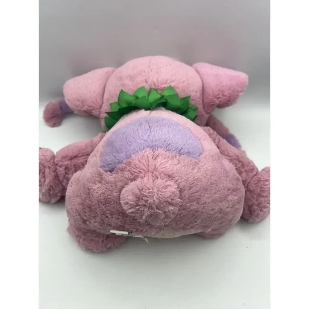 Disney Angel Stitch Plush Pink Stuffed Animal Flower Lei Lilo & Stitch Toy